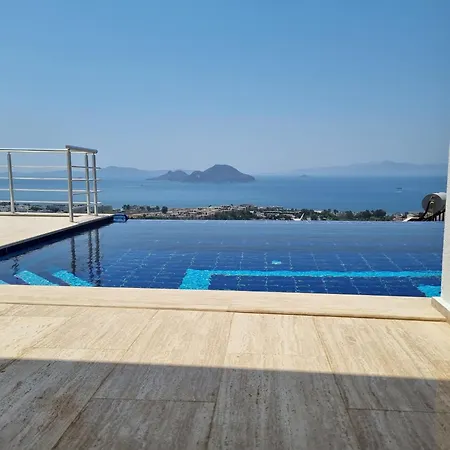 Bodrum Eason Villa 350M2 Full Sea View With Private Infinity Fenced Pool